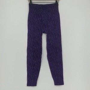 Athleta Flurry Elemental Tight Size M Purple Black Warm‎ High Waist Size Medium